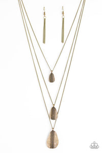 Sonoran Storm - Brass Necklace